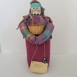 Vintage Jennimarie's American Indian Collection of Folk Art Doll Door Stop